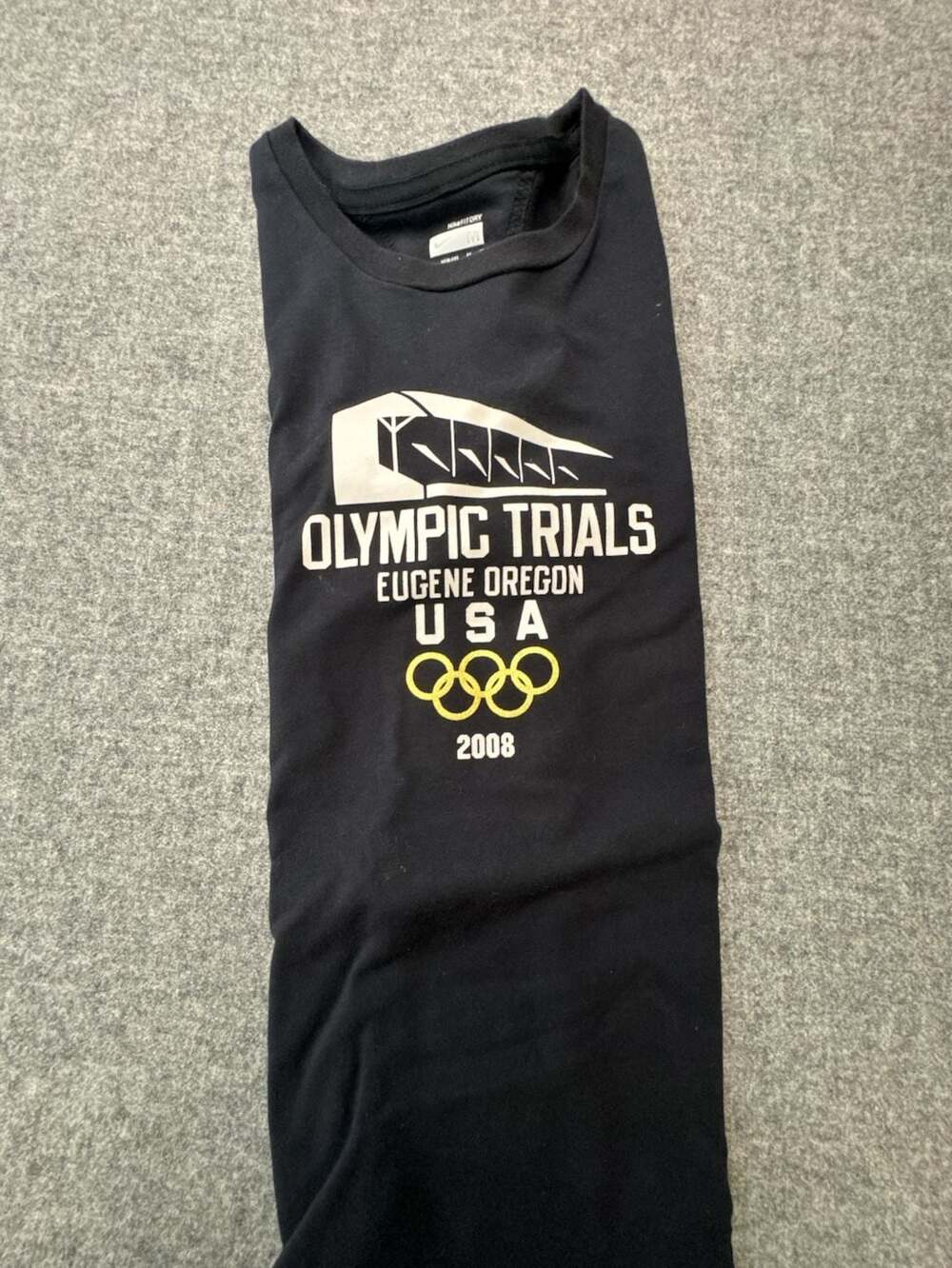 Nike 2008 Olympic Trials Eugene Oregon Hayward Field T-Shirt Size M